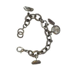 Vintage Charm bracelet watch stainless steel HOPE INSPIRE FAITH